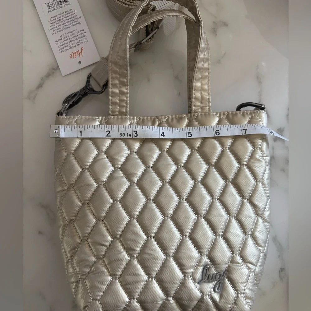 NWT LUG tip toe tote bag champagne gold - Picture 10 of 12